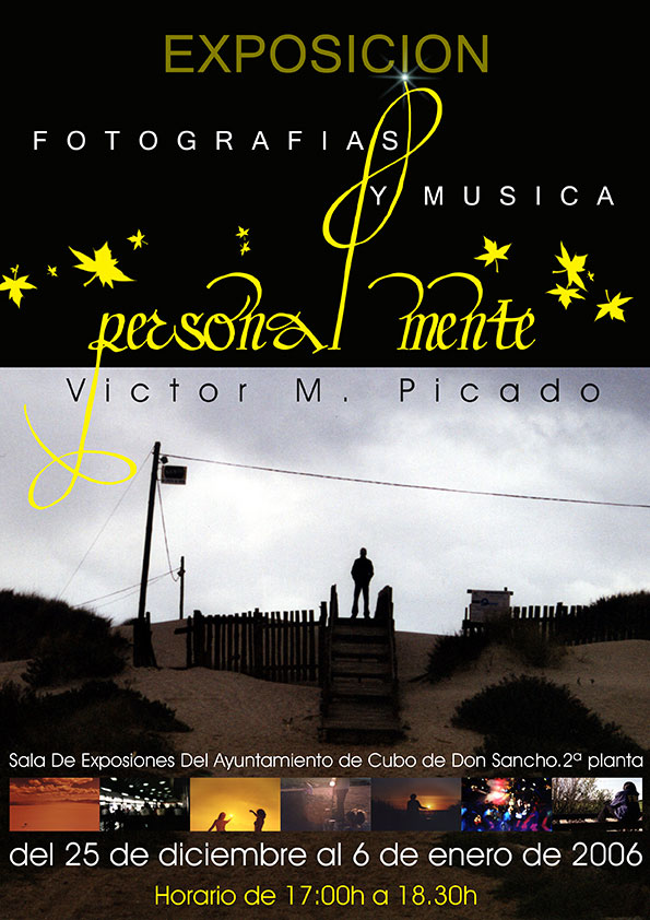 Cartel presentación de la exposición Personal Mente